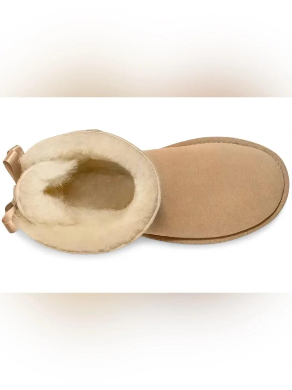 UGG Bailey Bow II Genuine Shearling Boot in Mustard Seed